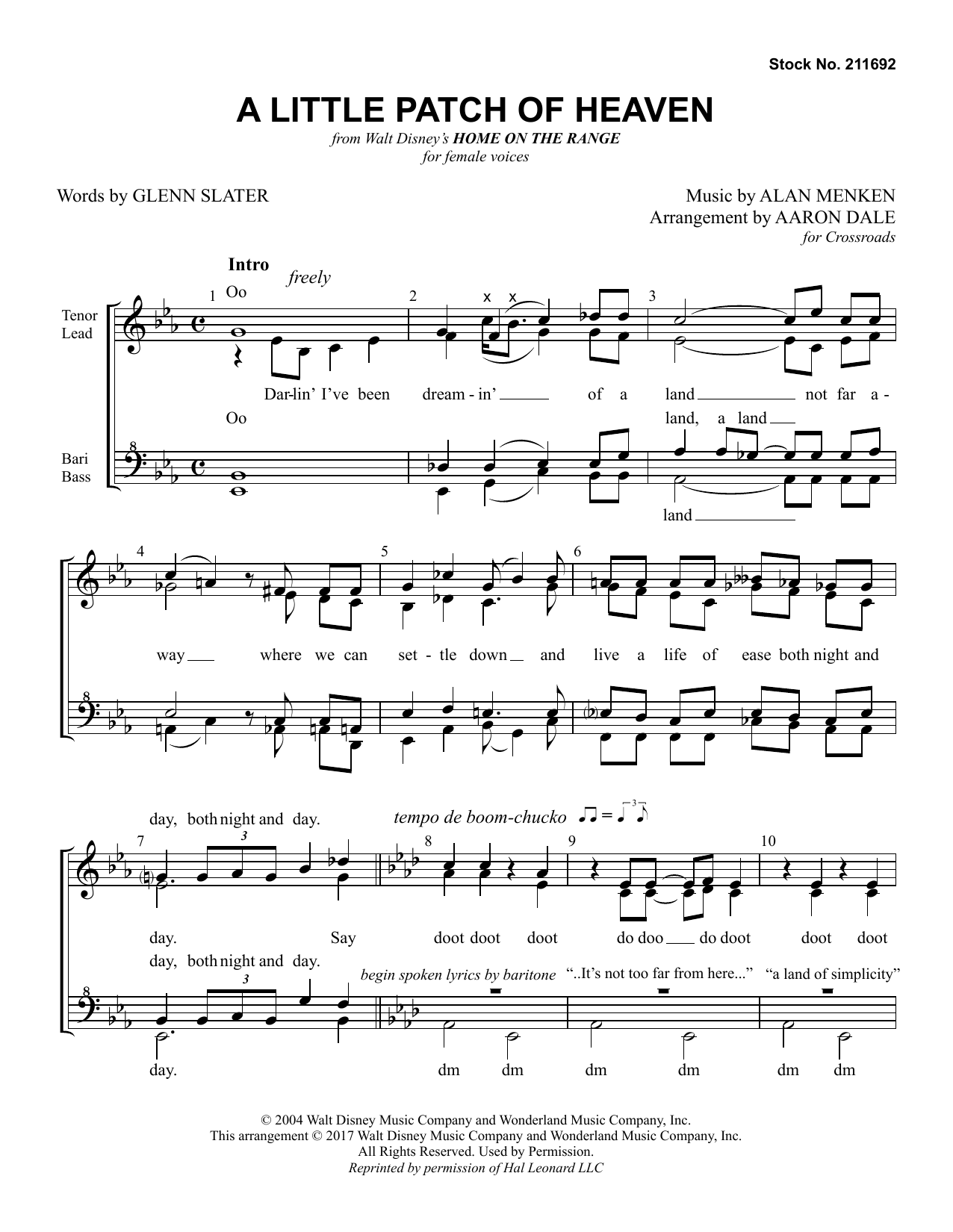 Little Patch Of Heaven (arr. Aaron Dale) Little Patch Of Heaven (arr. Aaron Dale)