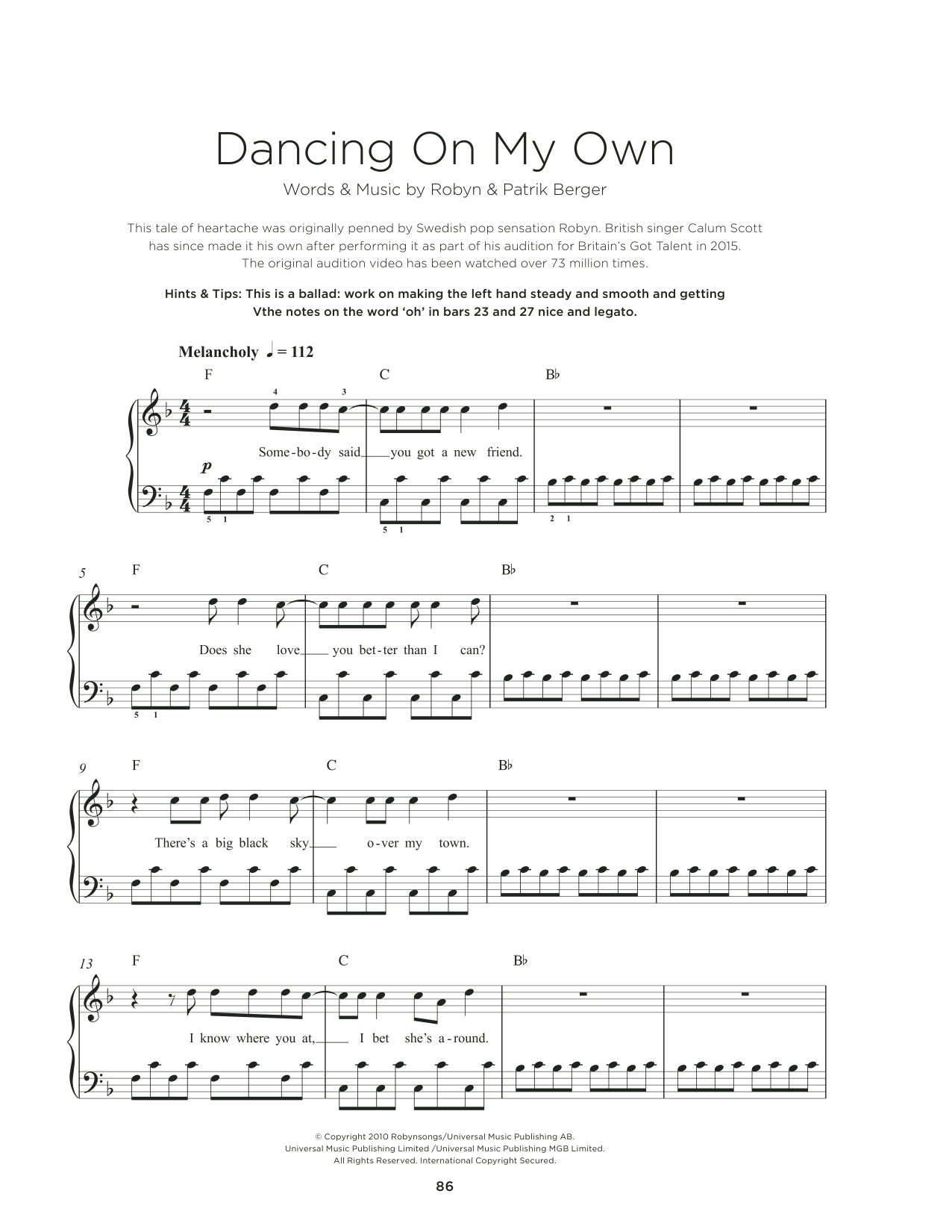Dancing On My Own Dancing On My Own