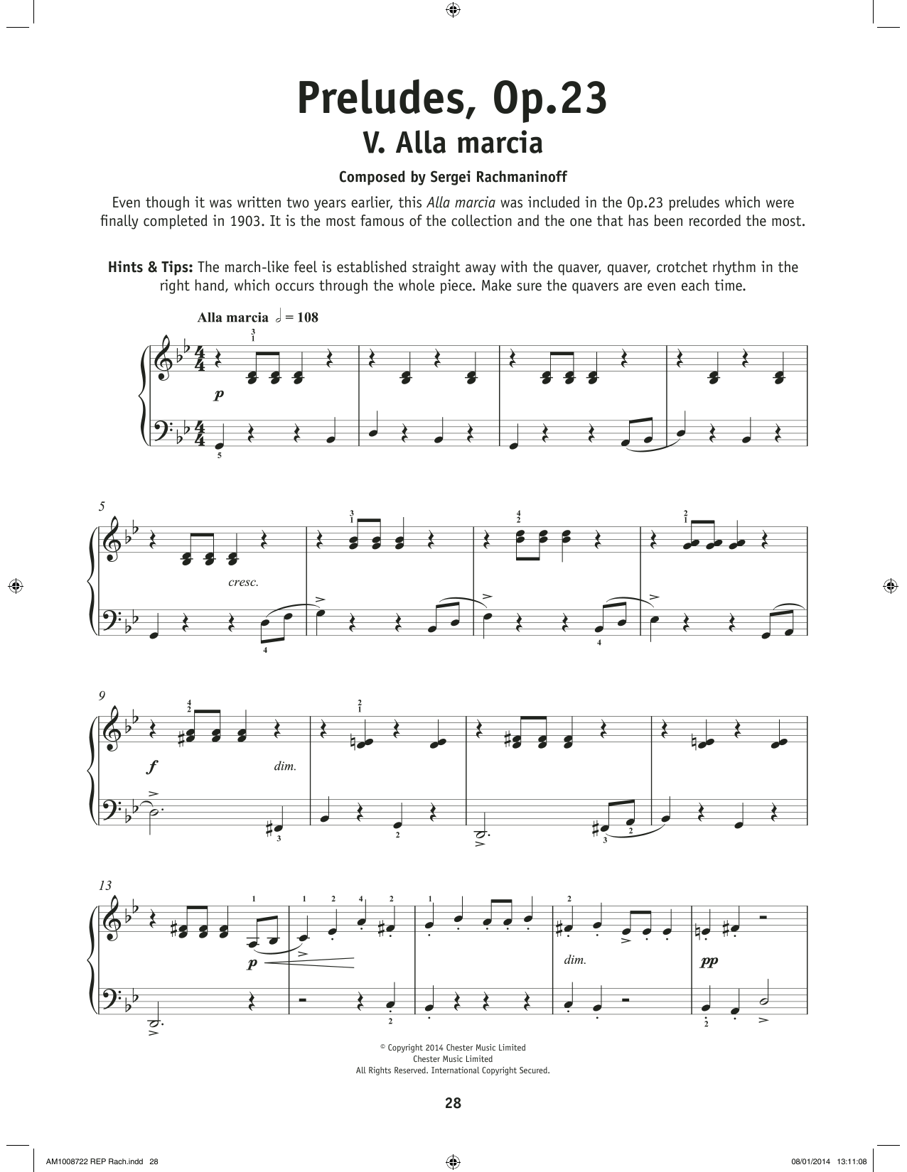 Prelude In G Minor, Op. 23, No. 5 Prelude In G Minor, Op. 23, No. 5