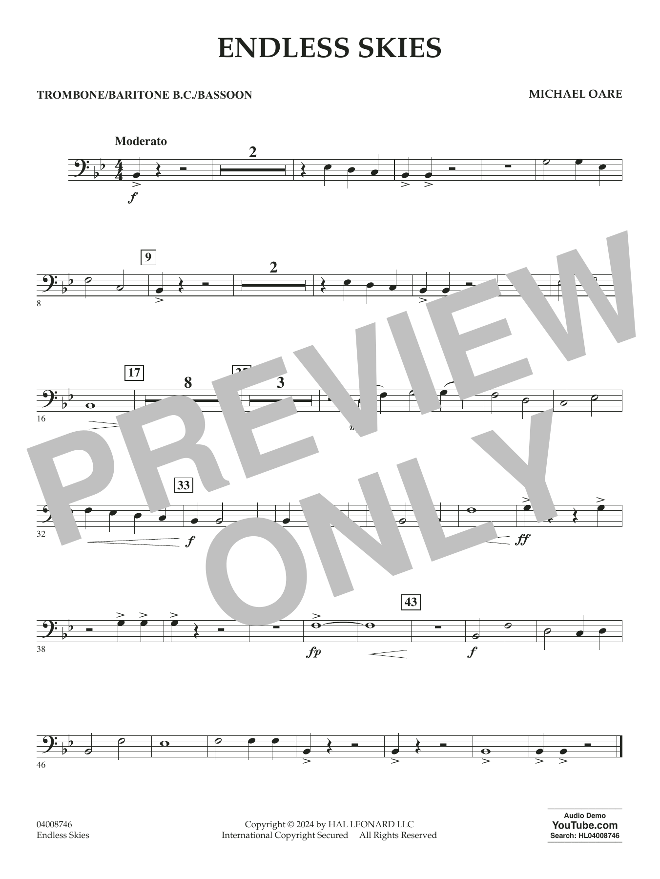 Endless Skies – Trombone/Baritone B.C./Bassoon Endless Skies – Trombone/Baritone B.C./Bassoon