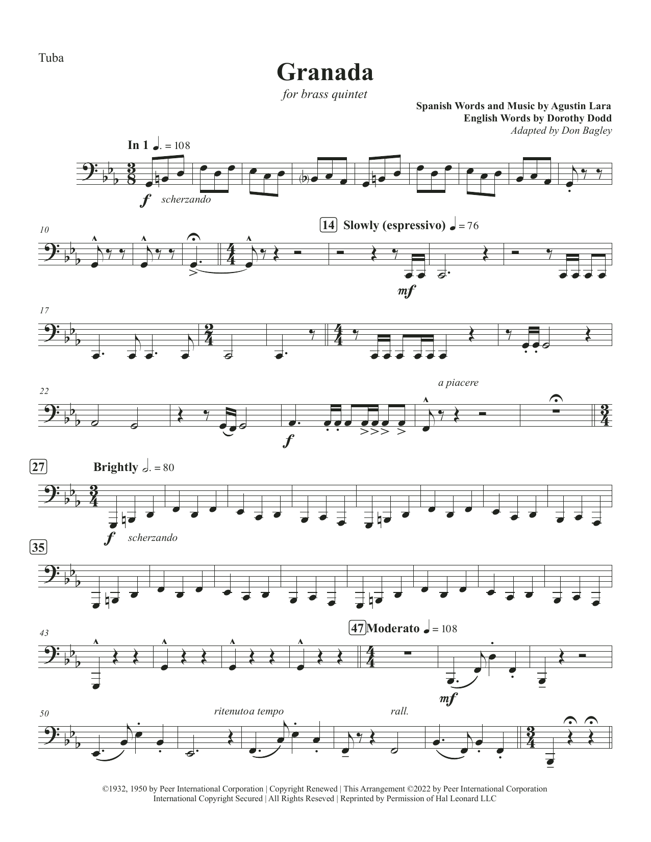 Granada – Tuba Granada – Tuba