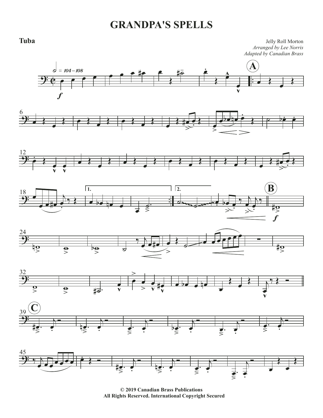 Grandpa’s Spells – Tuba Grandpa’s Spells – Tuba
