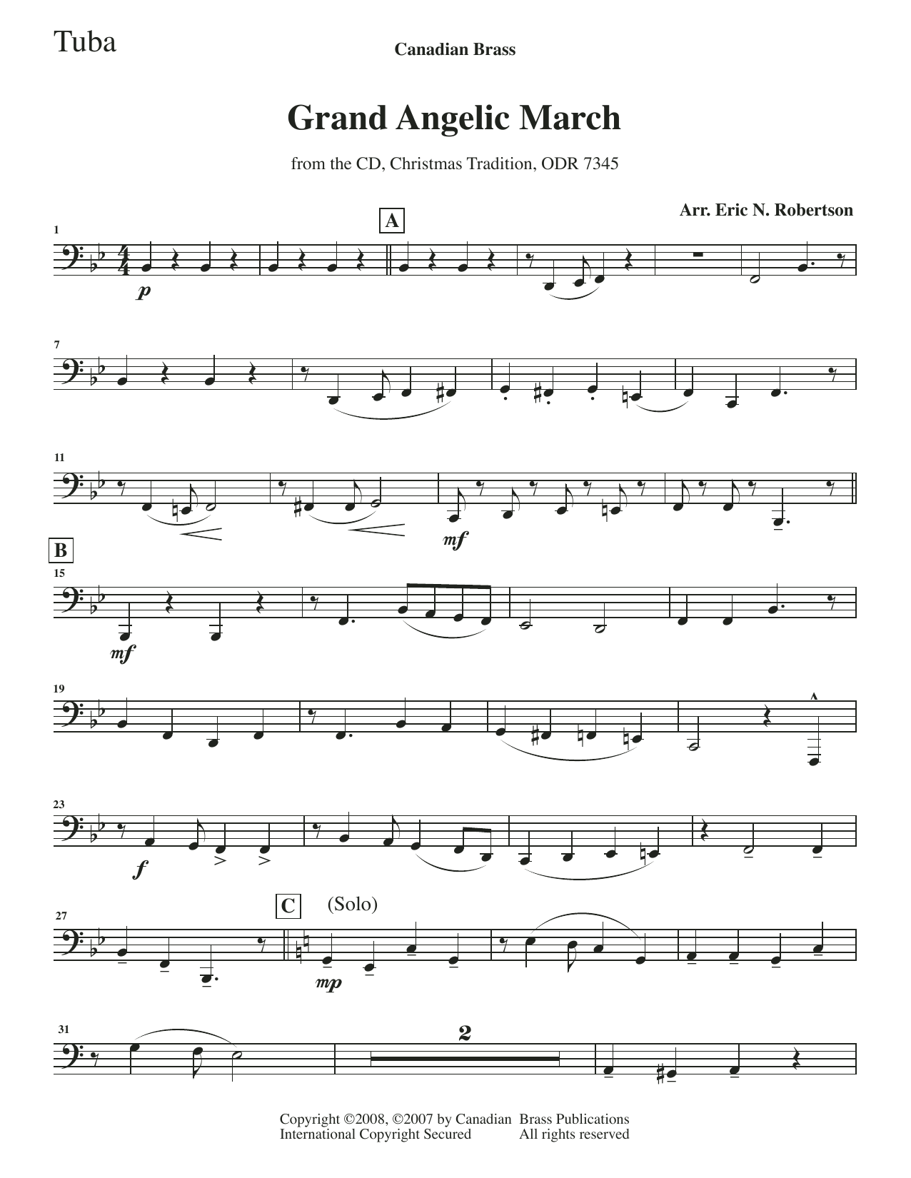 Grand Angelic March – Tuba Grand Angelic March – Tuba