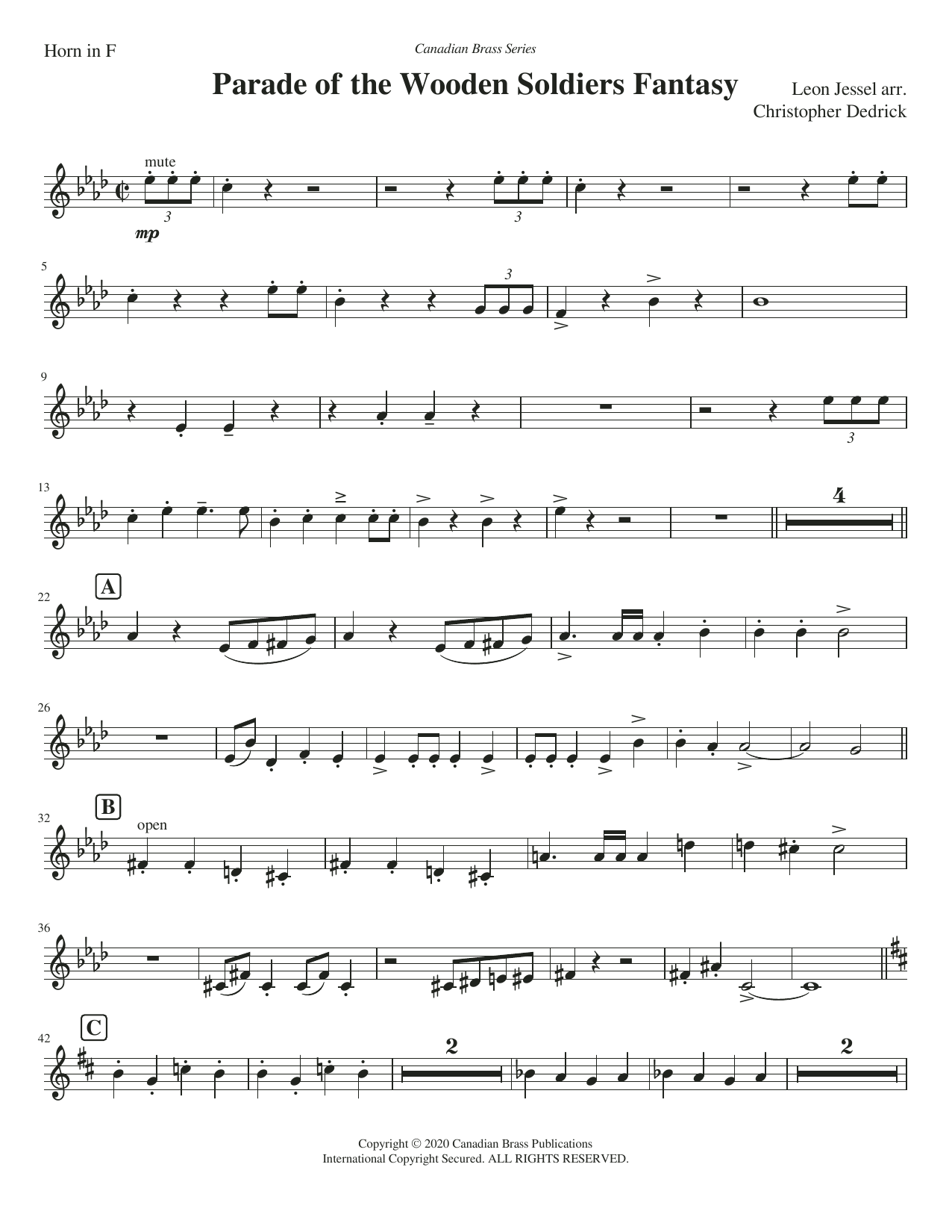Parade of the Wooden Soldiers Fantasy – F Horn Parade of the Wooden Soldiers Fantasy – F Horn