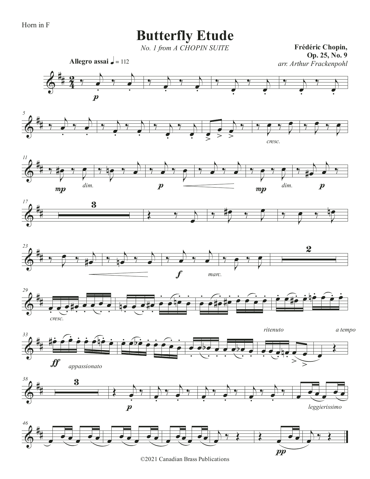 Chopin Suite – F Horn Chopin Suite – F Horn