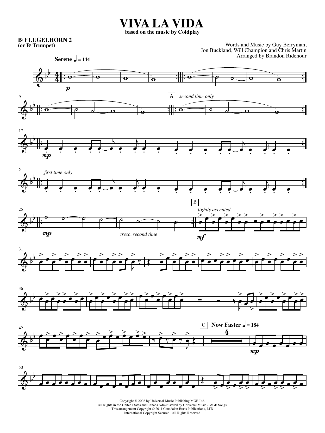 Viva La Vida – Bb Trumpet 2 Viva La Vida – Bb Trumpet 2