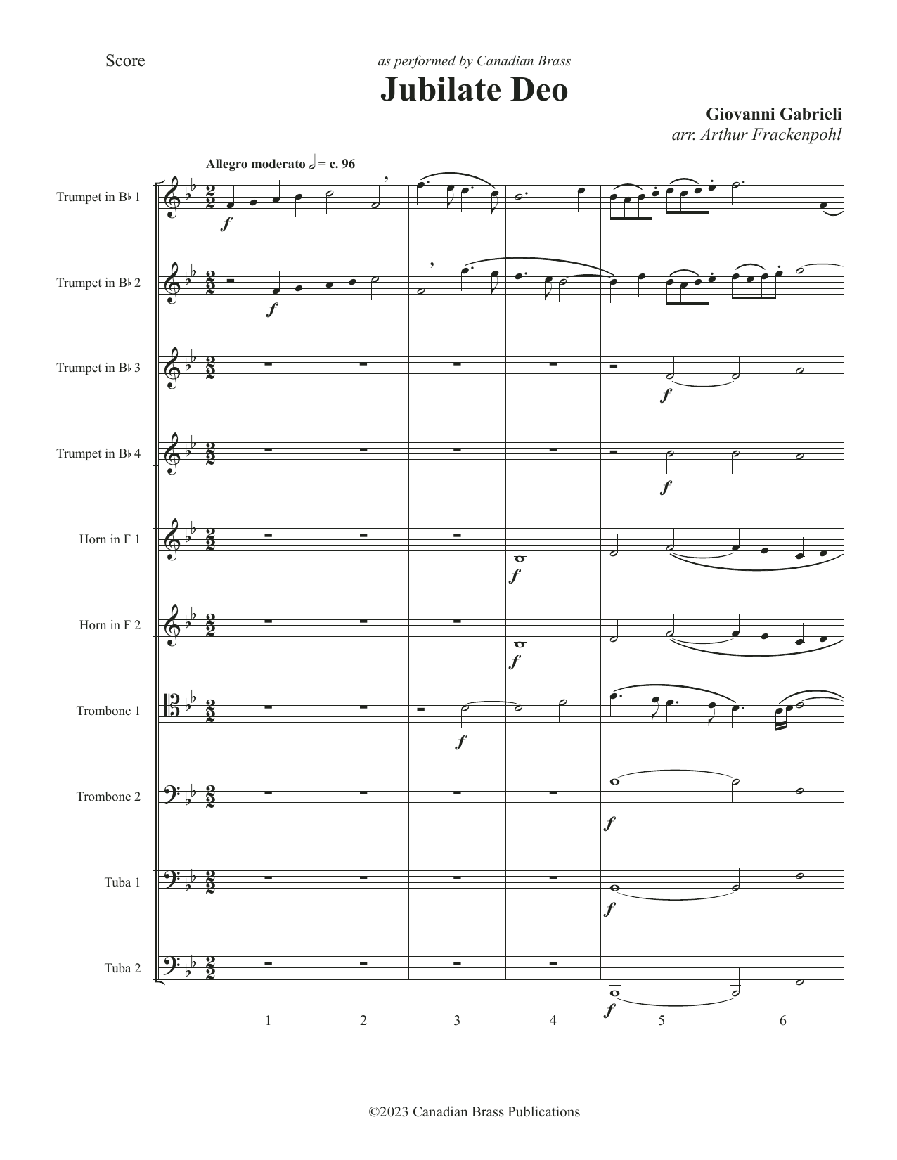 Jubilate Deo – Full Score Jubilate Deo – Full Score
