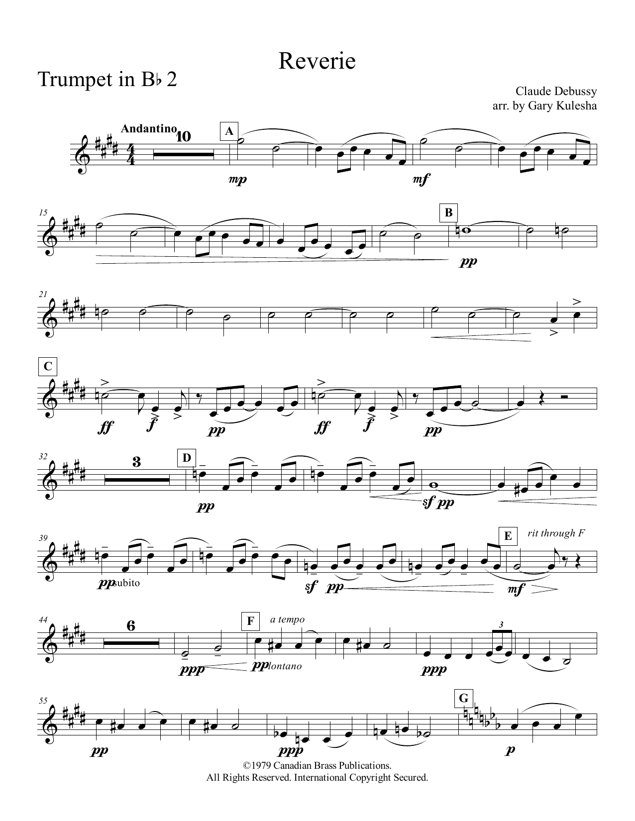 Reverie – Bb Trumpet 2 Reverie – Bb Trumpet 2