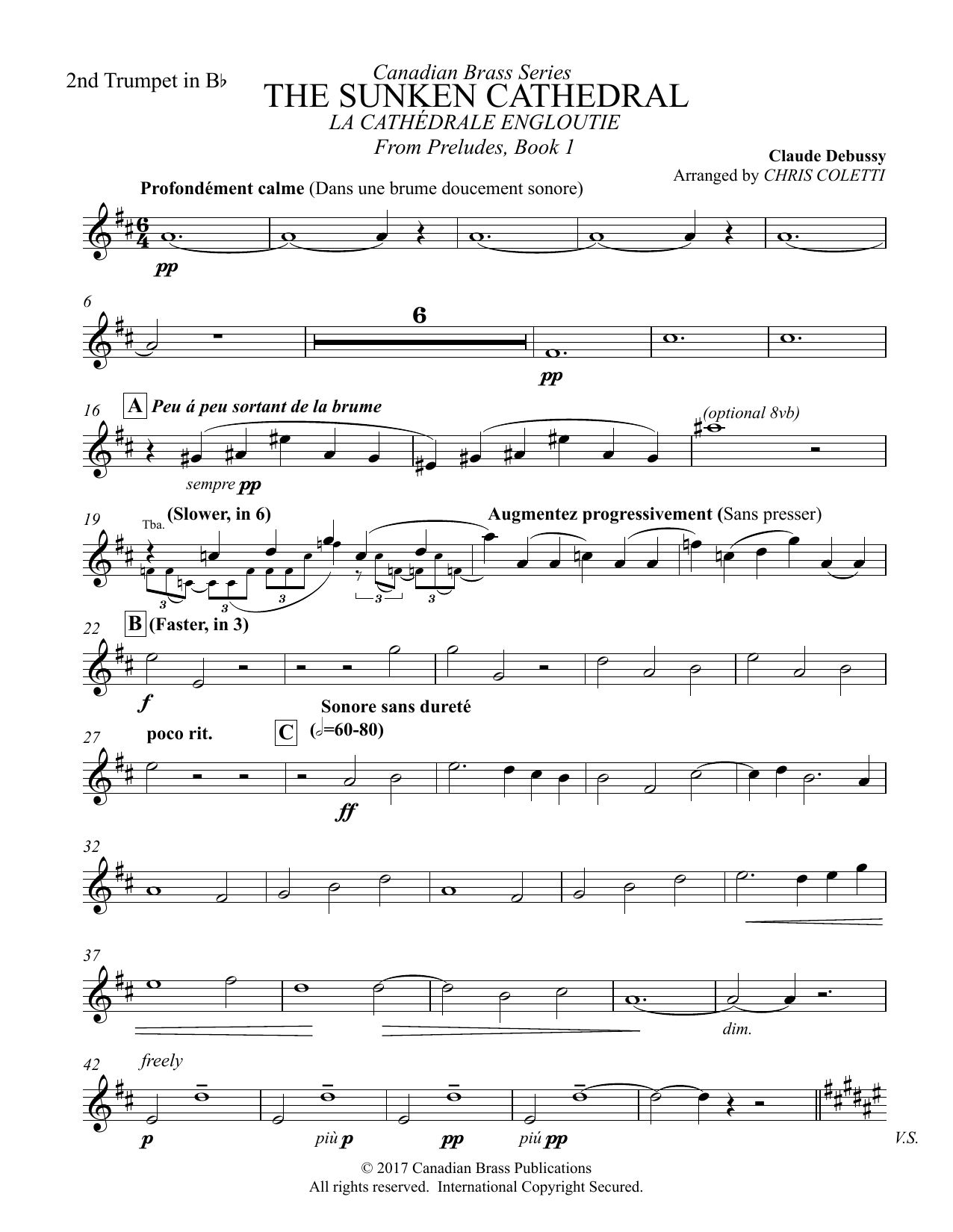 The Sunken Cathedral – Bb Trumpet 2 The Sunken Cathedral – Bb Trumpet 2