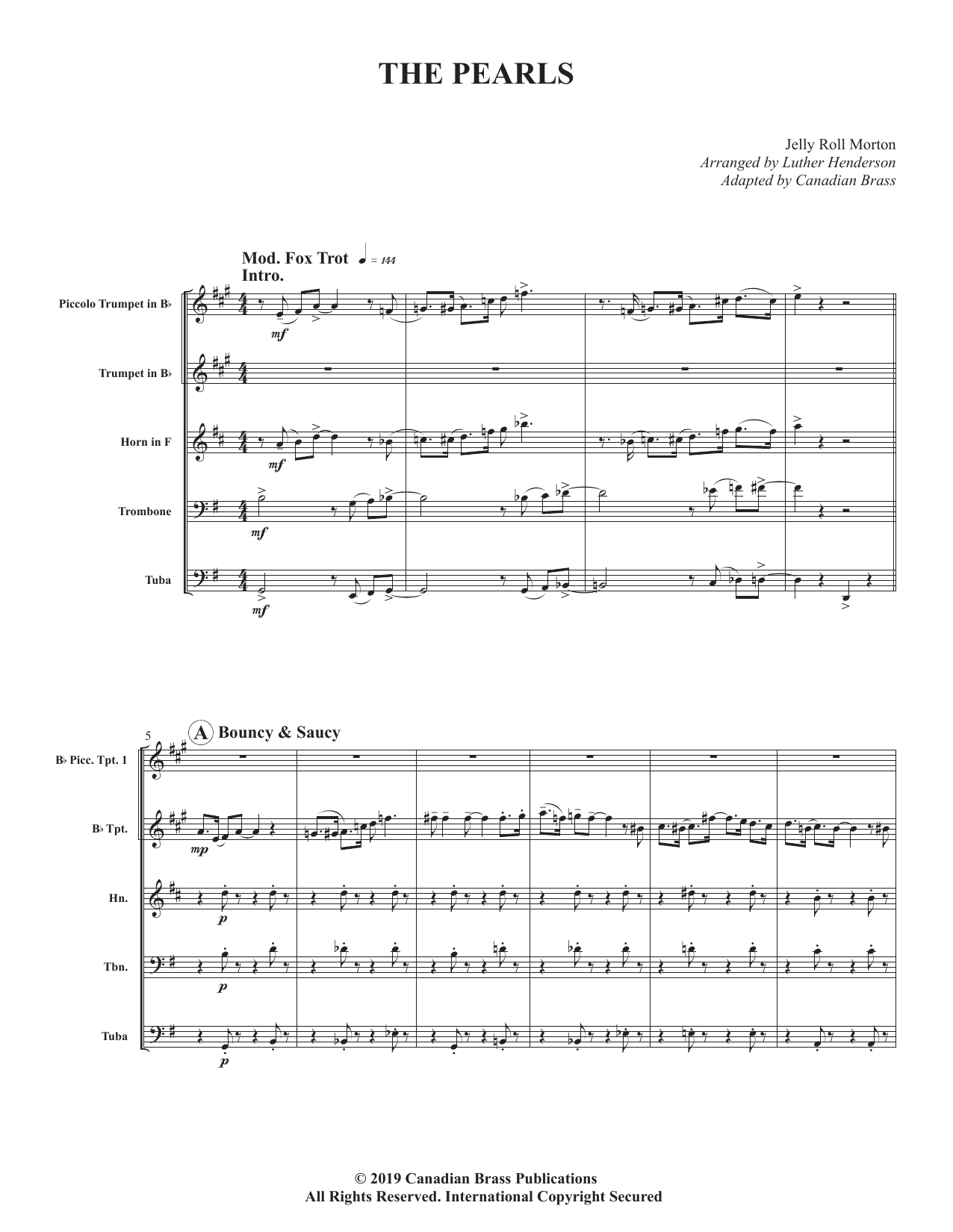 The Pearls – Full Score The Pearls – Full Score