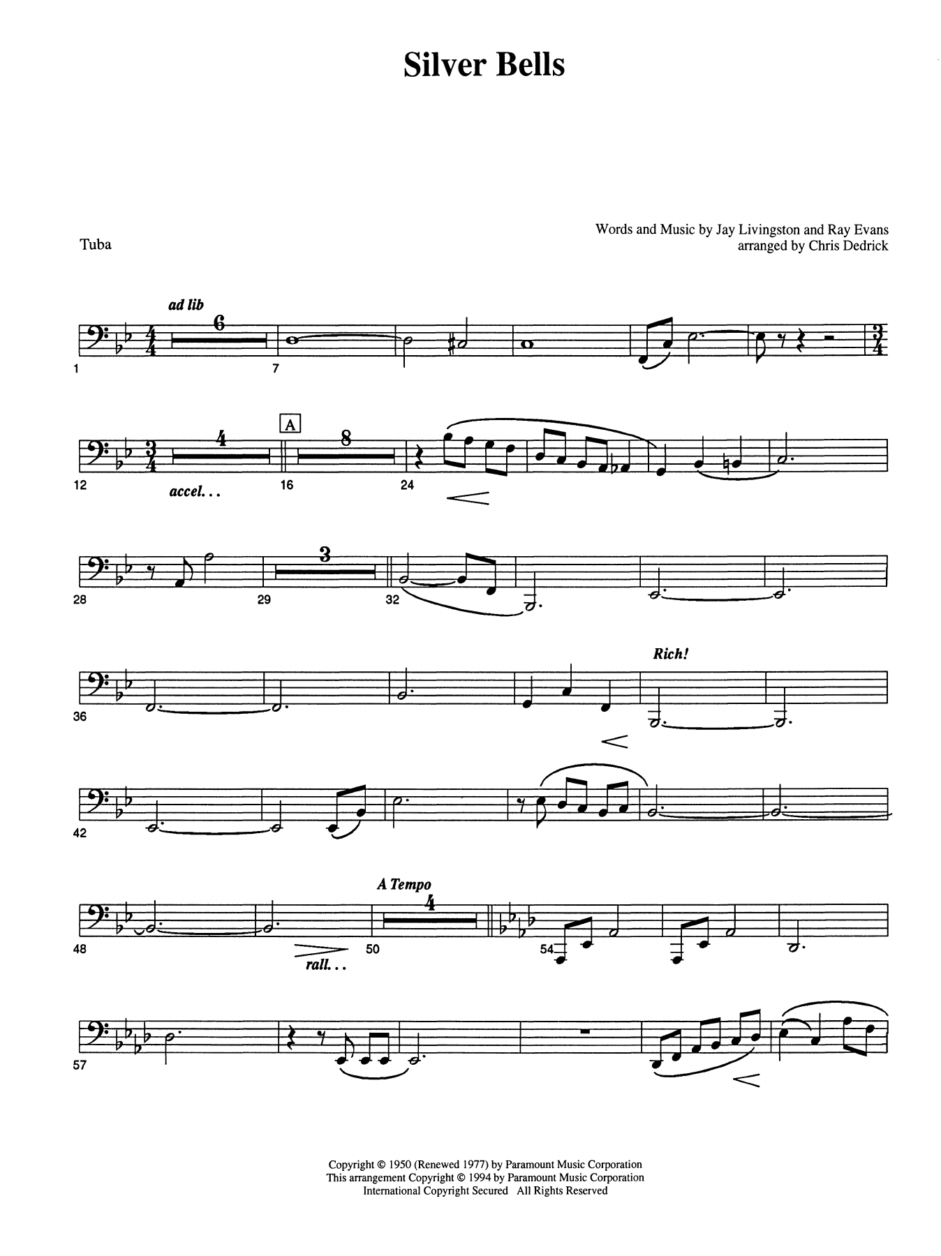 Silver Bells – Tuba Silver Bells – Tuba