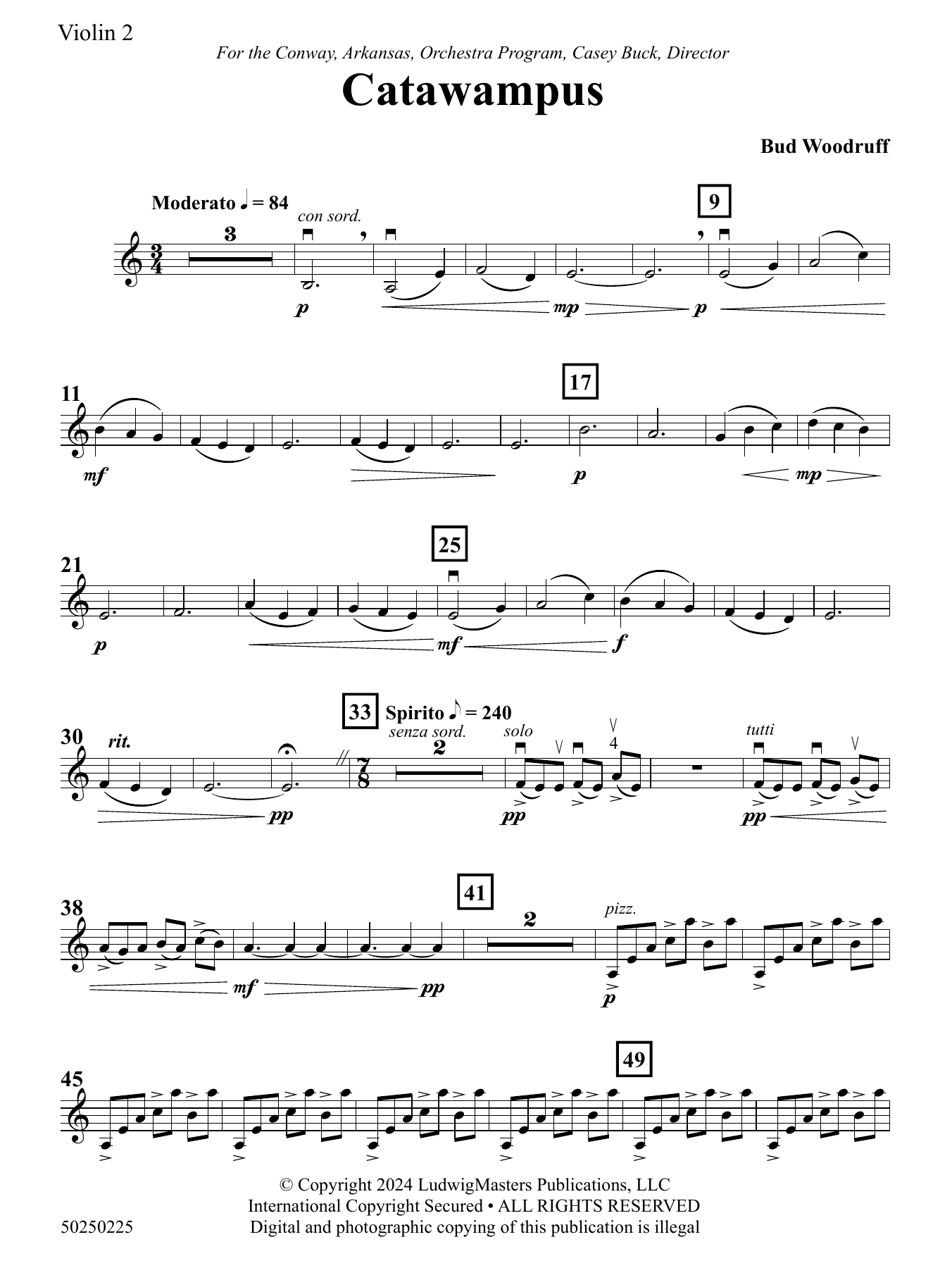Catawampus – Violin 2 Catawampus – Violin 2