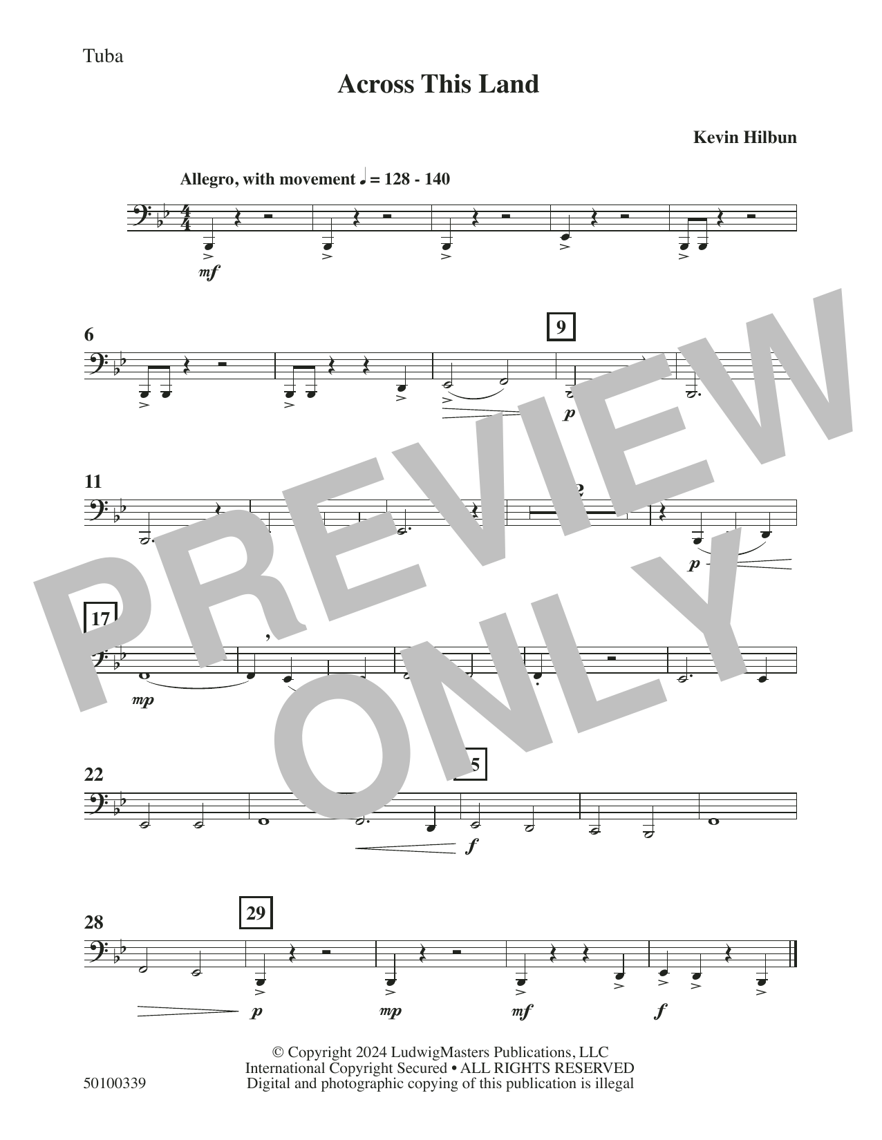 Across This Land – Tuba Across This Land – Tuba