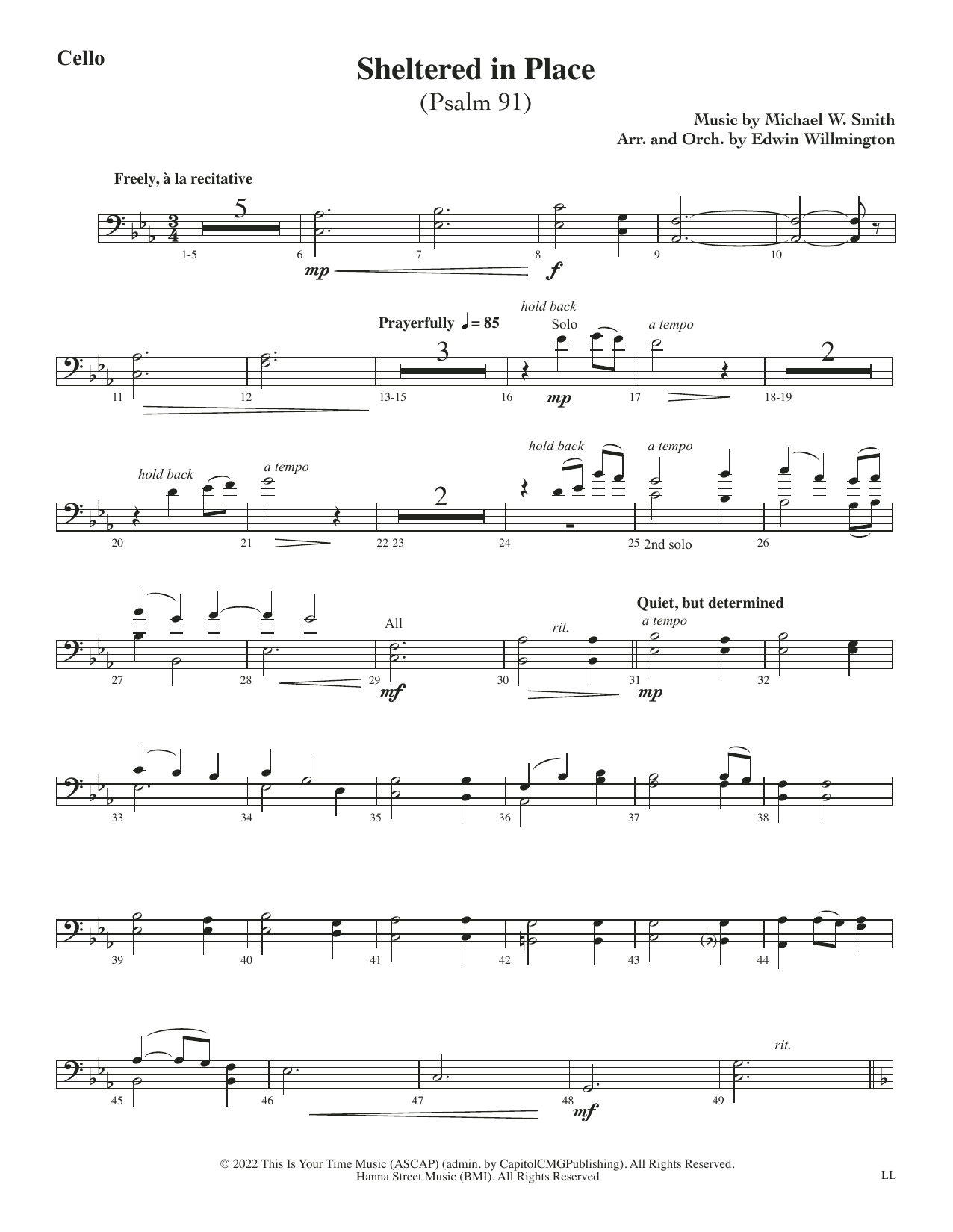 Sheltered In Place (arr. Edwin M. Willmington) – Viola Sheltered In Place (arr. Edwin M. Willmington) – Viola