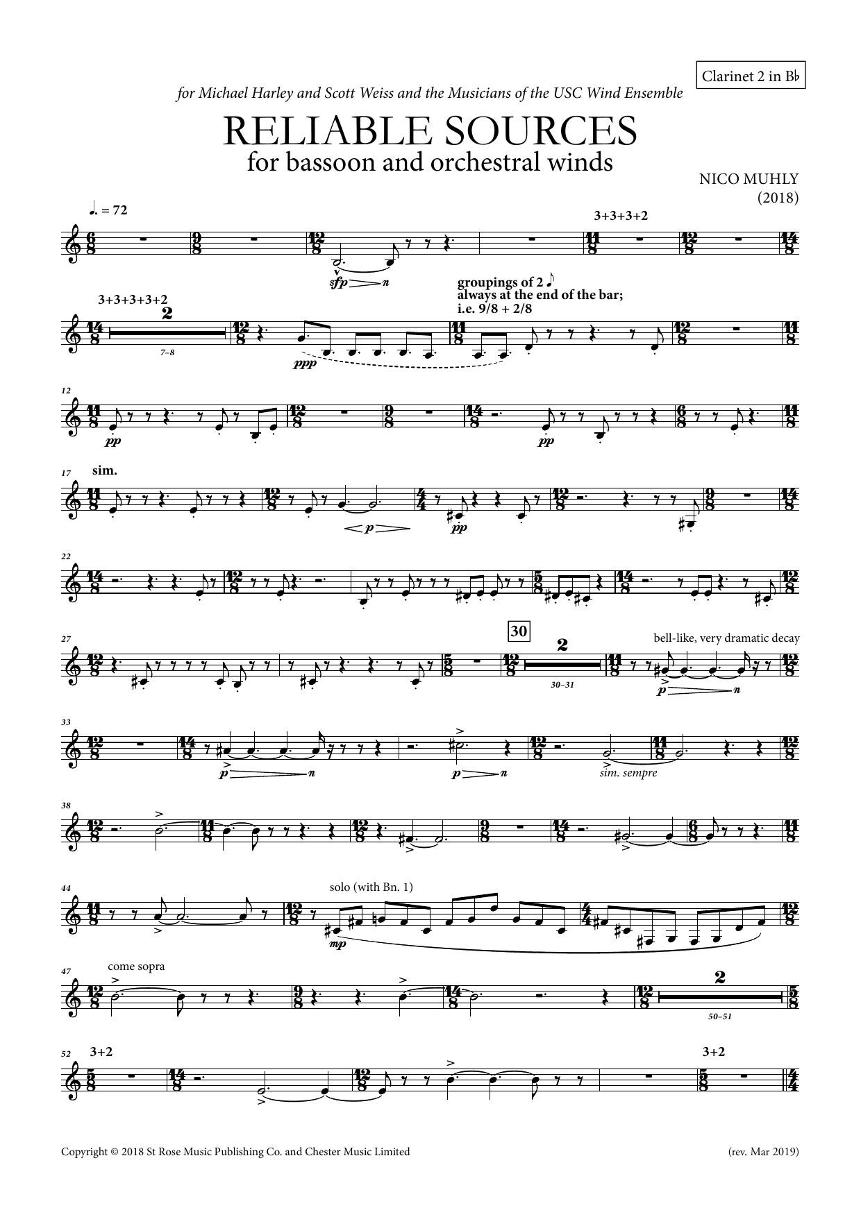 Reliable Sources – Bb Clarinet 2 Reliable Sources – Bb Clarinet 2