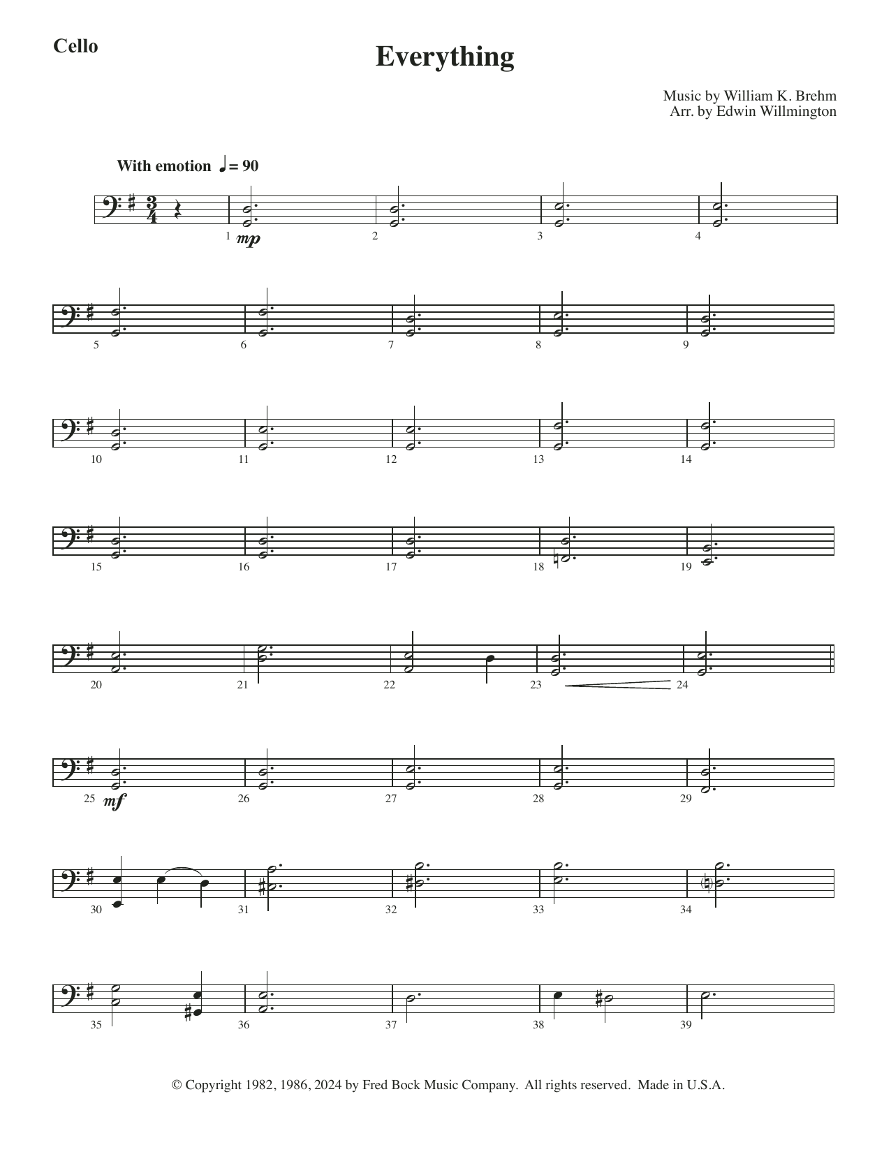 Everything! – Cello Everything! – Cello