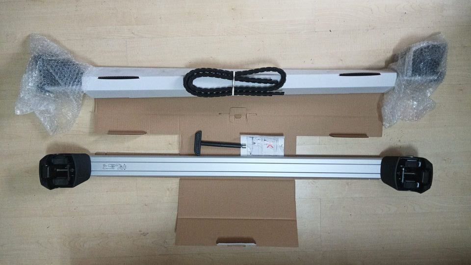 Set suport portbagaj originale Audi Q3-Q8 2019+, fixare pe barele longitudinale