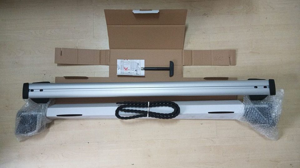 Set suport portbagaj originale Audi Q3-Q8 2019+, fixare pe barele longitudinale