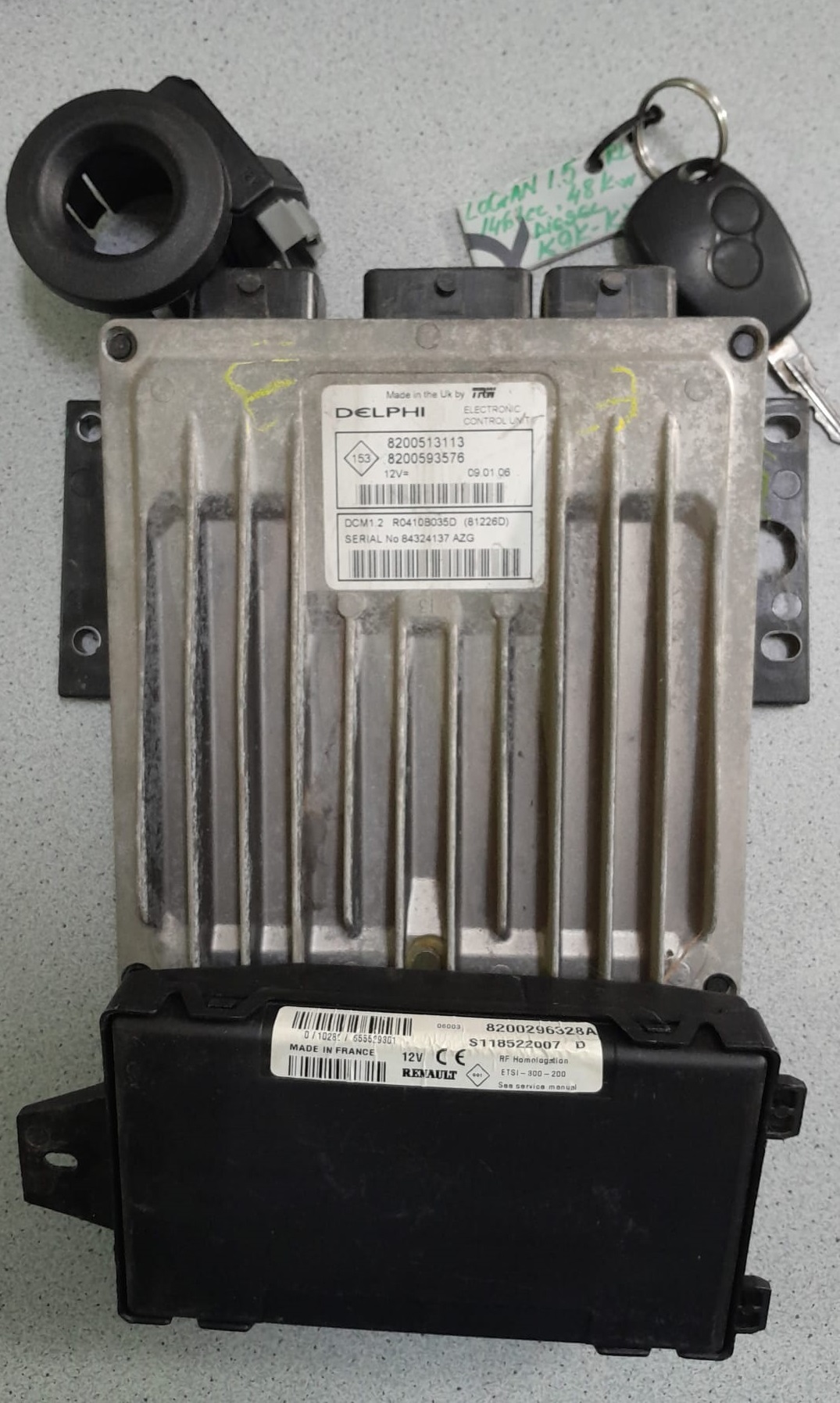 Kit pornire motor Dacia Logan 2006,1.5 diesel,48kw,tip motor K9K-K7.cod 8200513113-8200593576,8200296328A