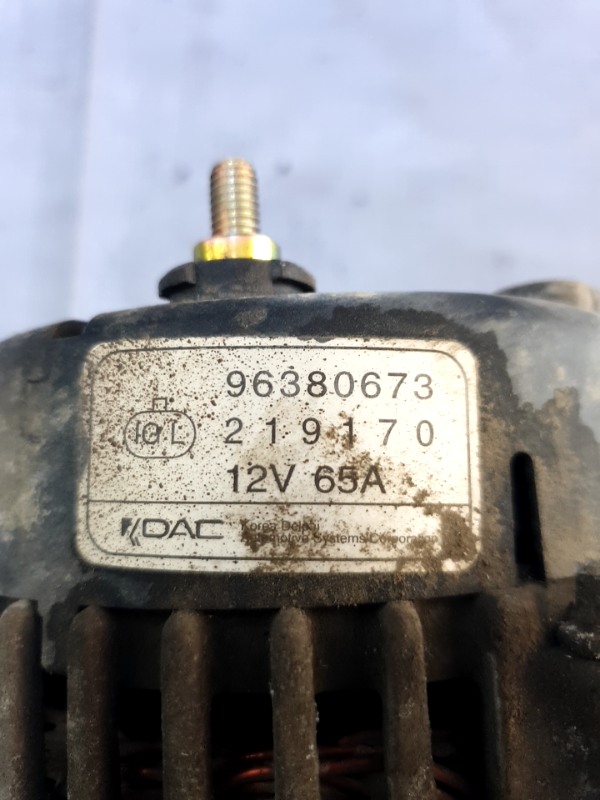 Alternator – Alte specificații: 65A – Daewoo Matiz 2 generation [2005 – 2009] Hatchback 5 doors 0.8 MT (52 hp)