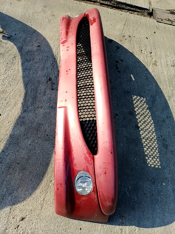 Bară protecție  – Culoare: Vișiniu, Parte montare: Față – Peugeot 206 1 generation [1998 – 2003] Hatchback 3-doors 1.4 MT (75 hp)