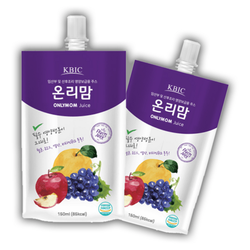 한국바이오인더스트리 온리맘 임산부 영양 주스, 150ml, 2개