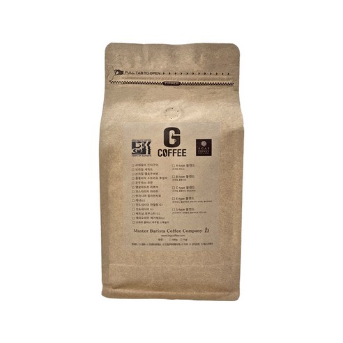 지커피 케냐AA 원두커피, 500g, 1개, 홀빈(분쇄안함)