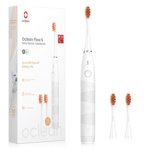 오클린 Oclean Flow 음파전동칫솔, 블루세트, 1개