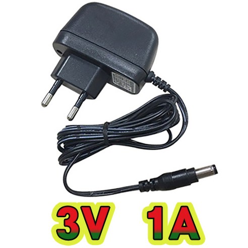 순흥전기 어댑터 3V 1A 벽걸이형 SMPS 3V 1000mA 어댑터 아답터 직류전원장치, SH-0301C