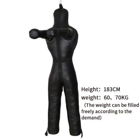 주짓수 더미백 사람모형 훈련 유도 170cm 높은 무게 50-60kg MMA 레슬링더미 샌드백 인형 복싱 연습 화재, RED 173CM
