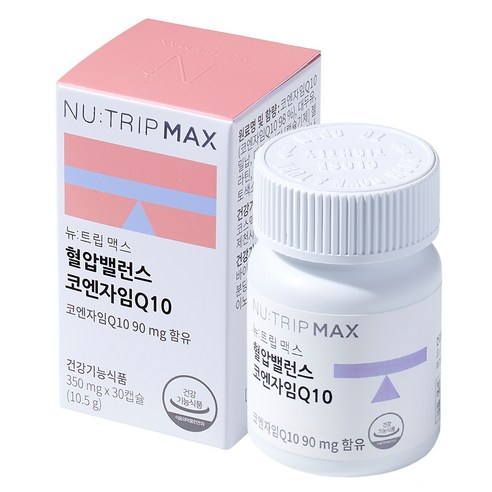 뉴트립 혈압밸런스 코엔자임Q10 대용량 350 mg, 90정, 1개