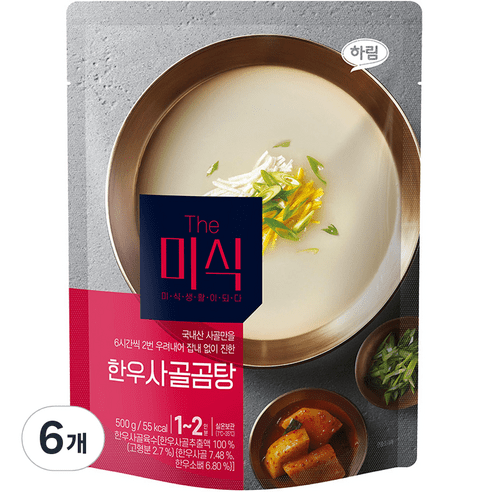 더미식 한우 사골 곰탕, 500g, 15개