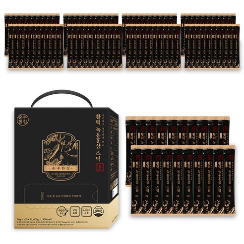 순수한집 활력 고려홍삼정 녹용홍삼 스틱 100p, 1000g, 1개