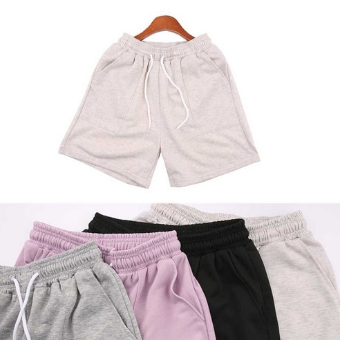 남성 베이직코디반바지 캐주얼데이트복장 운동복하의면바지 캐주얼 운동 데이트 복장 밴딩 추리닝 반바지