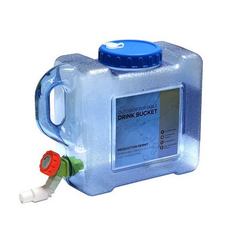퀸마루 캠핑물통 5L, 블루, 1개