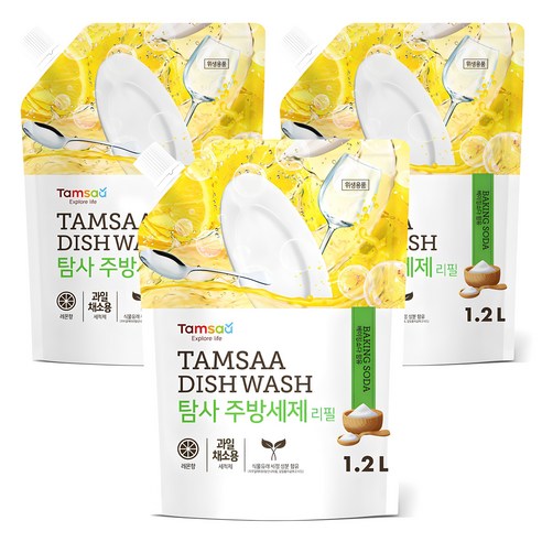 탐사 주방세제 리필, 2L, 3개