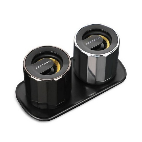 앱코 BEATONIC 블루투스 스피커 BBS160, 블랙 + 실버