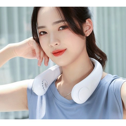 헤드셋선풍기 얼굴선풍기 어깨선풍기, 화이트