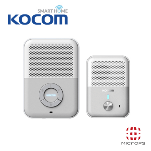 코콤 KDP-Q81F+KD-Q81T 핸즈프리 세대 현관 메탈 인터폰 패키지