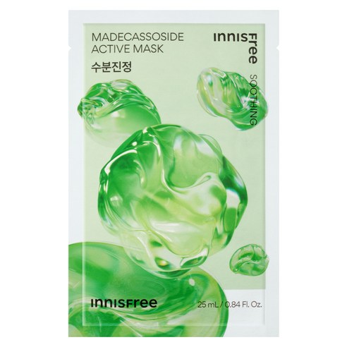 이니스프리 New 마데카소사이드 액티브 마스크 25ml, 1매입, 2개