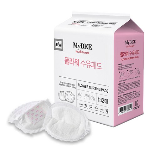 마이비 플라워타입 수유패드, 60매, 3개