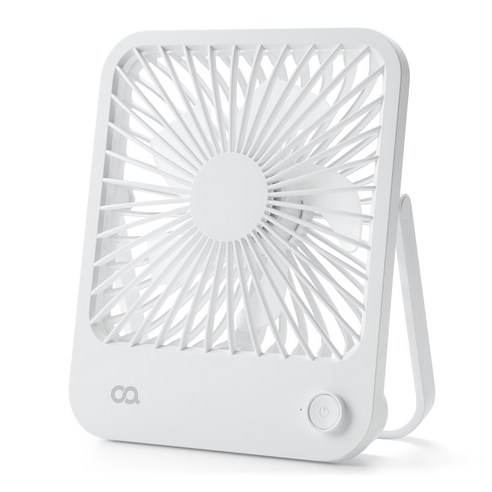 오아 스퀘어 미니 탁상용 무선 휴대용 USB BLDC 선풍기 OFN-041BE, 베이지