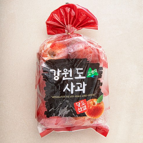 다조은 강원도 고랭지 당도선별 사과, 1.5kg(6~7입), 4봉