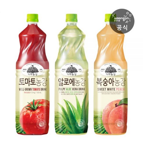 가야농장 복숭아 1.5L 2개+토마토 1.5L 2개+알로에 1.5L 2개, 가야복숭아 2+가야알로에 2+가야토마토 2, 2세트