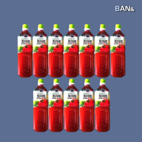 가야농장 정성담은 토마토 1LX12/토마토 음료/음료수, 12개, 1L