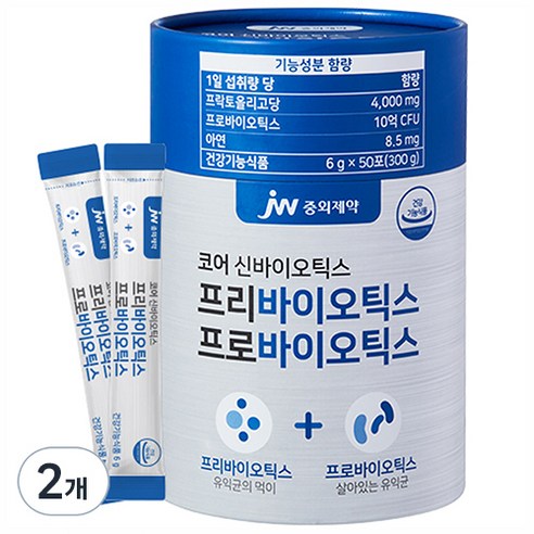 JW중외제약 코어 신바이오틱스 프리바이오틱스 프로바이오틱스, 300g, 1개