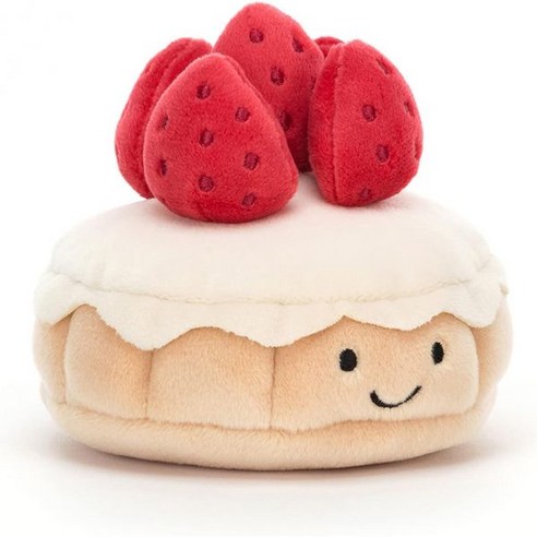 젤리캣 딸기 타르트 애착 인형 소형, Dome Framboise