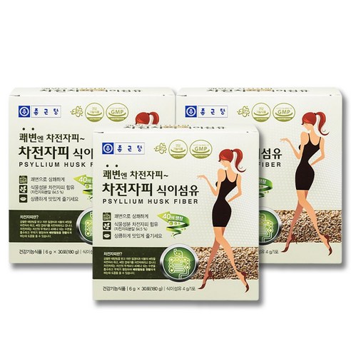 종근당 차전자피 식이섬유 30개입, 204g, 1개