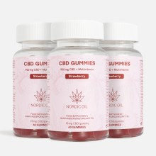 3er-Pack: CBD Fruchtgummis (900mg) Erdbeere 3er-Pack: CBD Fruchtgummis (900mg) Erdbeere