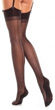 Glamory Delight 20 Strapsstrümpfe mit Naht – Black | Farbe: Black | Größe: 44-46 Glamory Delight 20 Strapsstrümpfe mit Naht – Black | Farbe: Black | Größe: 44-46